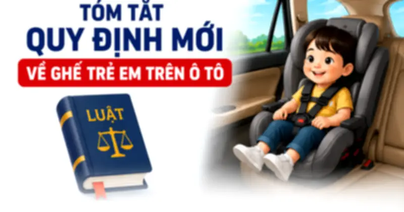 Quy định mới về ghế an toàn cho trẻ em trên ô tô từ năm 2026