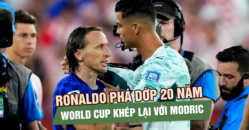 Ronaldo phá dớp 20 năm, ghi bàn knock-out World Cup đầu tiên, Bồ Đào Nha thắng Croatia 2-1