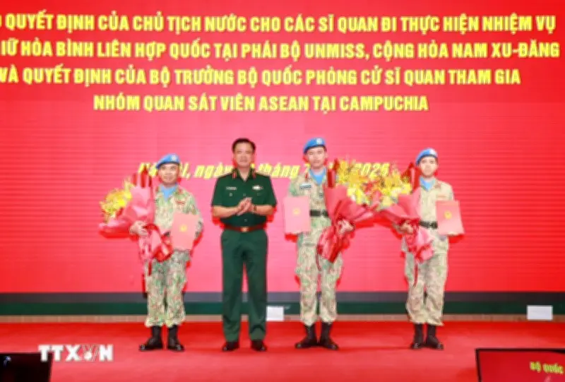 Sỹ quan quân đội Việt Nam đảm nhận vị trí cấp cao tại Phái bộ Gìn giữ hòa bình