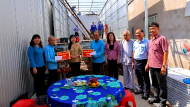 Tổ cất nhà từ thiện thị trấn Cái Dầu xây 638 căn nhà cho người nghèo