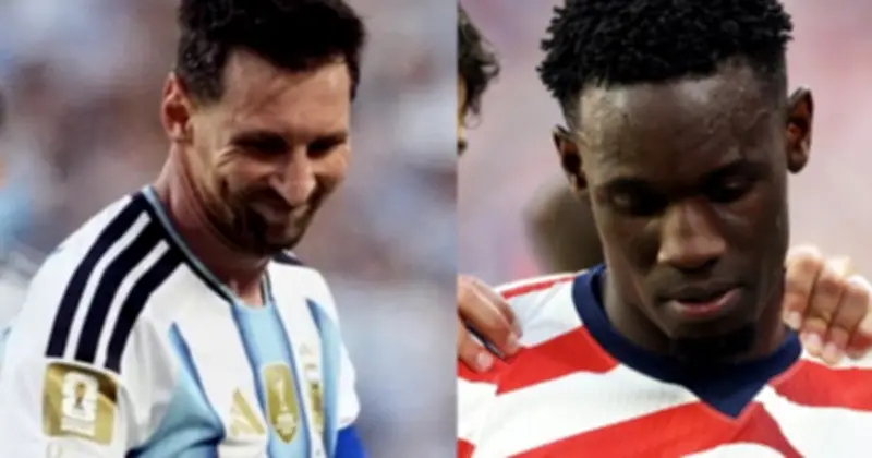 Thẻ đỏ của Balogun gây tranh cãi: Messi thoát thẻ trong tình huống tương tự