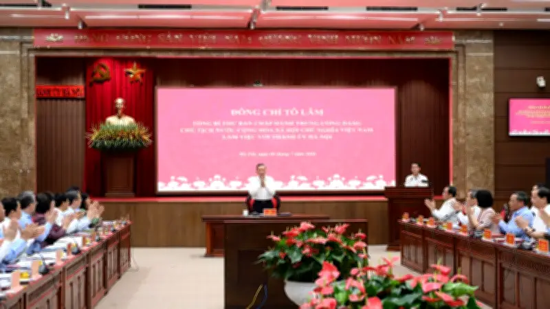 Tổng Bí thư Tô Lâm chỉ đạo Hà Nội phát triển nhanh, bền vững
