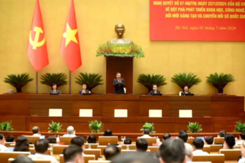 Tổng Bí thư Tô Lâm chủ trì hội nghị sơ kết 18 tháng Nghị quyết 57 về KHCN và chuyển đổi số