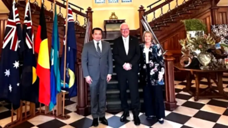 Tổng Lãnh sự Việt Nam tại Perth chào xã giao Thống đốc Tây Australia
