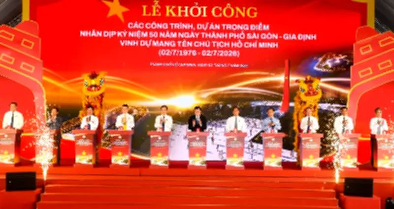 TP.HCM khởi công 8 dự án hơn 253.000 tỷ dịp 50 năm thống nhất