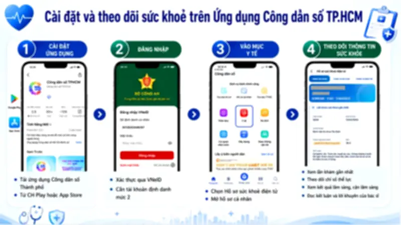 TP.HCM ra mắt Hồ sơ sức khỏe điện tử trên ứng dụng Công dân số từ 1/7/2026