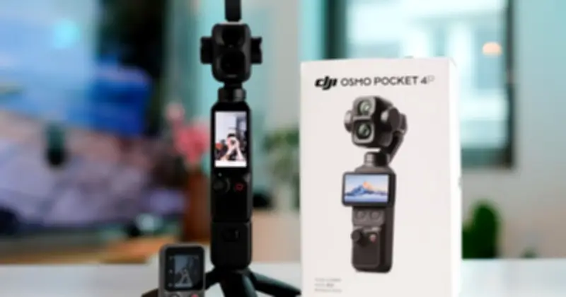 Trên tay DJI Osmo Pocket 4P: Camera kép, 4K/240fps, bộ nhớ 103GB