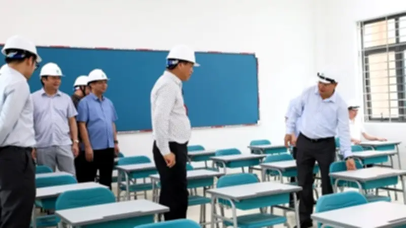 Trường nội trú liên cấp Phong Thổ sắp khánh thành, tiến độ đạt 95%