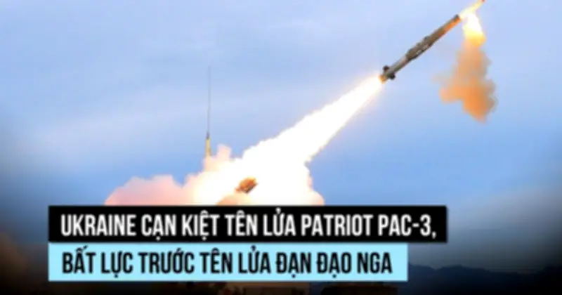 Ukraine cạn tên lửa Patriot, bất lực trước tên lửa đạn đạo Nga