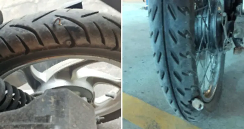 Vì sao lốp sau xe máy luôn dễ dính đinh hơn lốp trước?