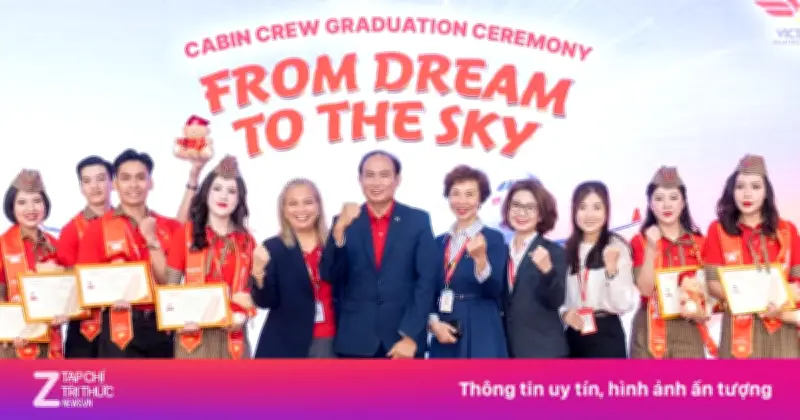 Vietjet tổ chức lễ tốt nghiệp cho hơn 34.000 tiếp viên và nhân sự hàng không