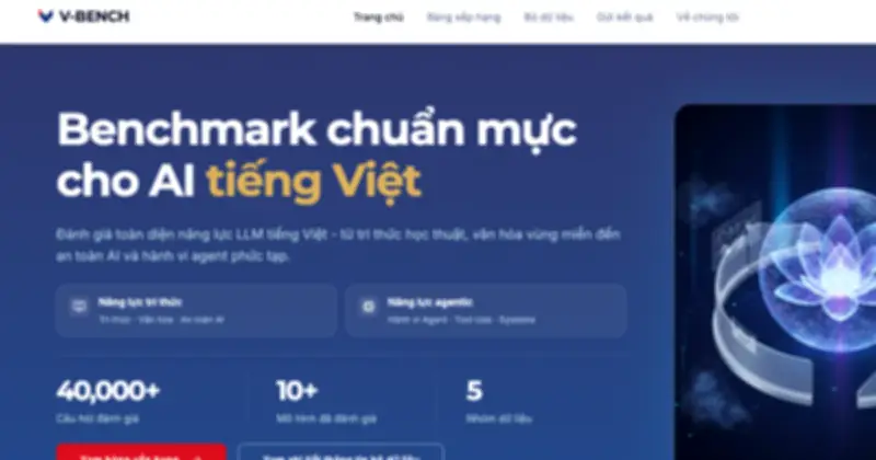 VinUni ra mắt V-Bench AI: Bộ đánh giá năng lực AI tiếng Việt toàn diện nhất