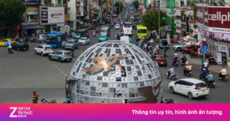 Vòng xoay Lăng Cha Cả khoác áo mới với biểu tượng chim Lạc