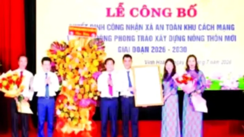 Xã Vĩnh Hoàng được công nhận An toàn khu; Quảng Trị giảm 1.006 thôn