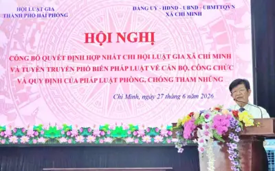 Hợp nhất ba Chi hội Luật gia tại xã Chí Minh, nâng cao hiệu quả hoạt động