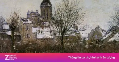 Phân tích kiệt tác Hiệu ứng tuyết ở Vétheuil của Claude Monet