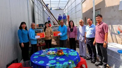 Tổ cất nhà từ thiện thị trấn Cái Dầu xây 638 căn nhà cho người nghèo