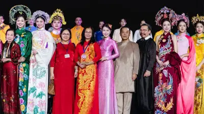 Tuần lễ Áo dài Huế 2026: Bộ sưu tập 'Dáng ngọc bên sông' của NTK Hồng Nhung gây ấn tượng