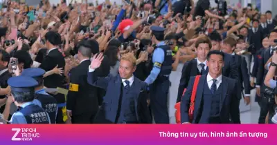 Video cảnh khó tin khi tuyển Nhật Bản trở về nước