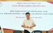 Cụm thi đua số 6 Hội Luật gia Việt Nam sơ kết 6 tháng đầu năm 2026