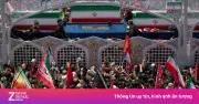 Đoàn xe chở linh cữu ông Ali Khamenei qua Tehran
