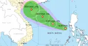 Áp thấp nhiệt đới mạnh lên thành bão số 1 trên Biển Đông vào ngày 3/7