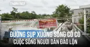 Sạt lở sông Cổ Cò: Đường dân sinh sụp, cuộc sống người dân đảo lộn